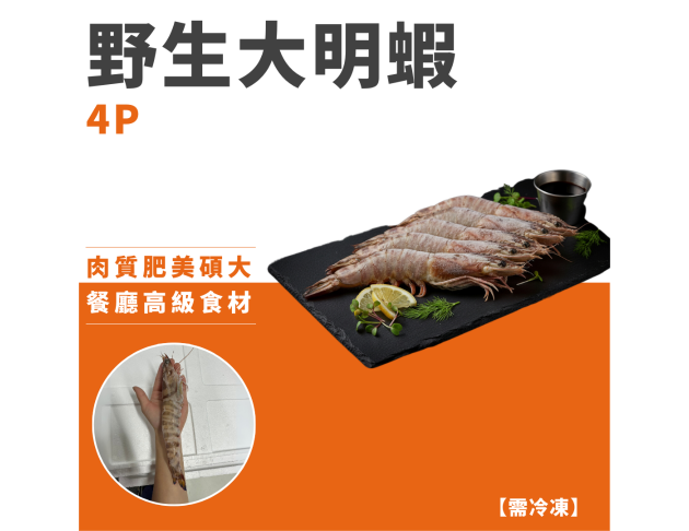 野生大明蝦4P